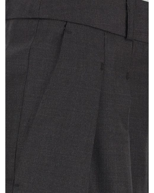 Loulou de Saison Black Straight Leg Trousers Sbiru Lds Virgin Wool