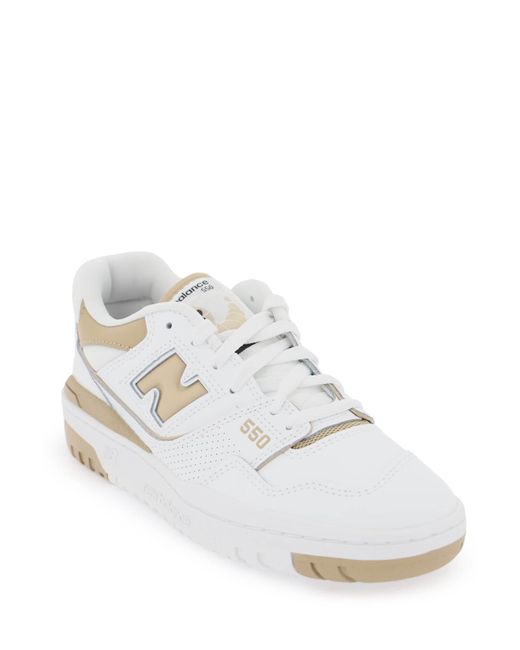 New Balance White 550 Sneakers