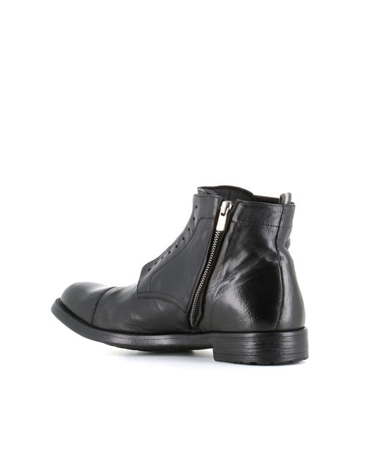 Officine Creative Black Lace-Up Boot Hive/005 for men