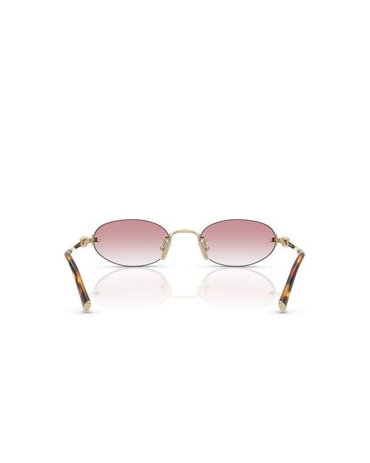 Miu Miu Metallic Miu Sunglasses- Metal Eyewear