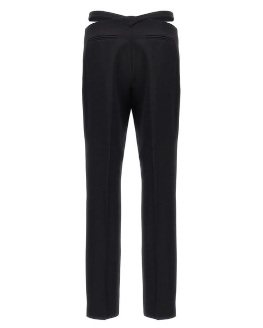 The Attico Blue Cut Out Pants