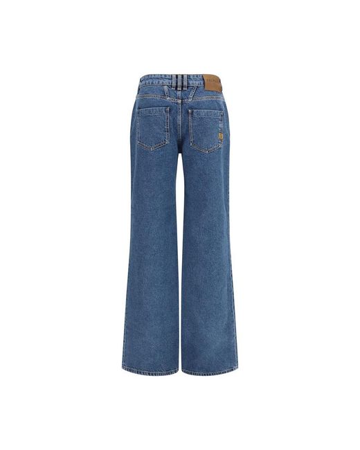 Balmain Blue Cotton Jeans Denim