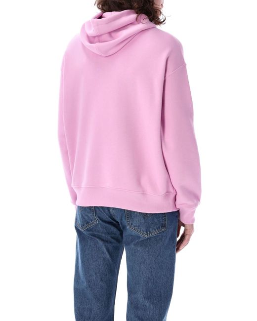Lacoste Pink Loose Fit Hoodie for men