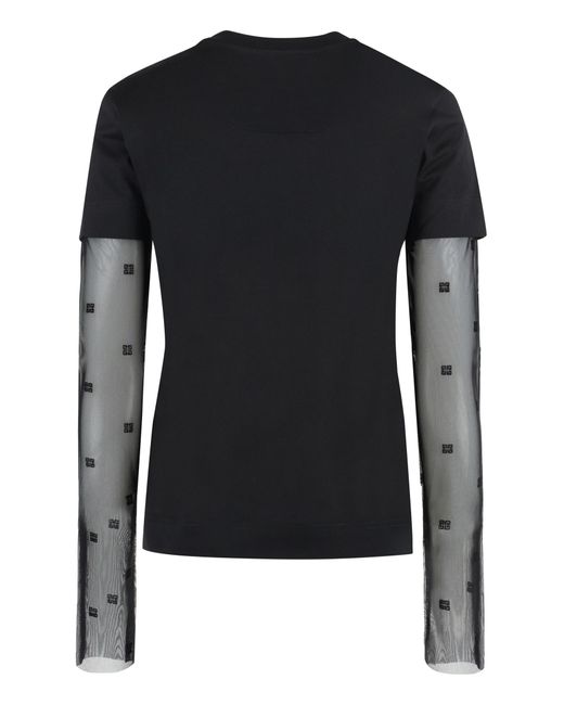 Givenchy Black Cotton Crew-neck T-shirt