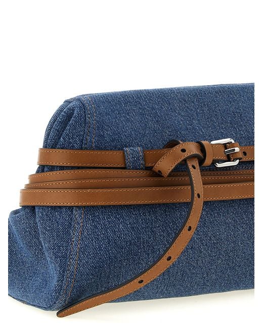 Moschino Blue 'Tie Me' Big Clutch