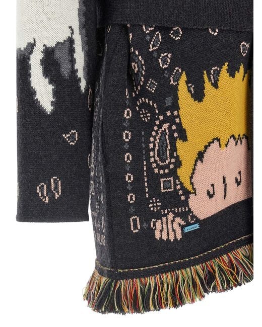 Alanui Black 'Collab The Little Prince' Cardigan