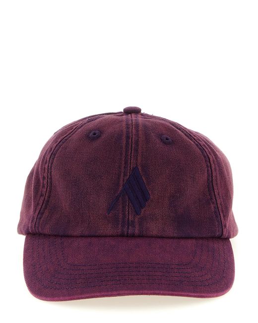 The Attico Purple Canvas Cap Hats