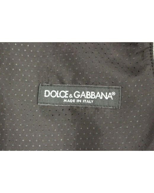 Dolce & Gabbana Gray Wool Blend Logo Vest Gilet Weste Clothing for men