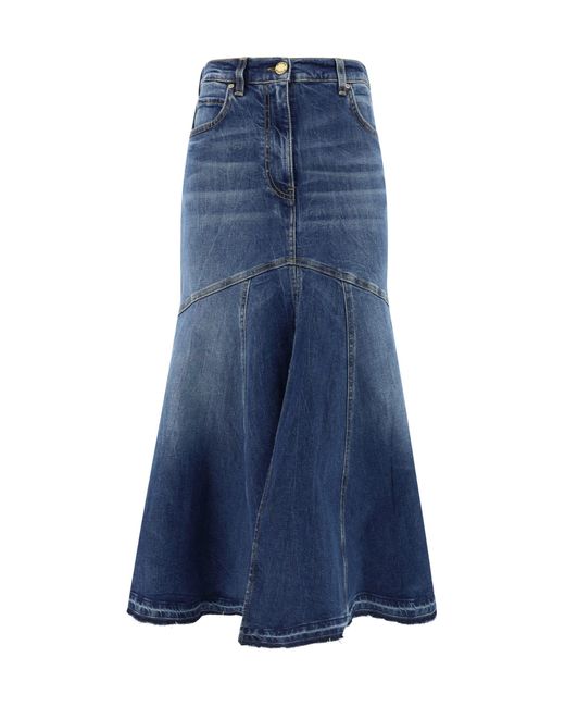 Pinko Blue Ghirla Denim Vintage Com Skirts