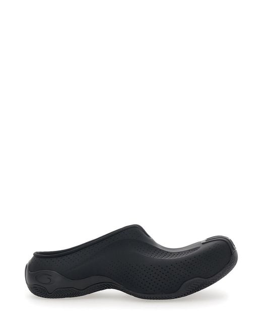 Balenciaga Black Mule Basketball Slip-On Tech Fabric Polyurethane for men