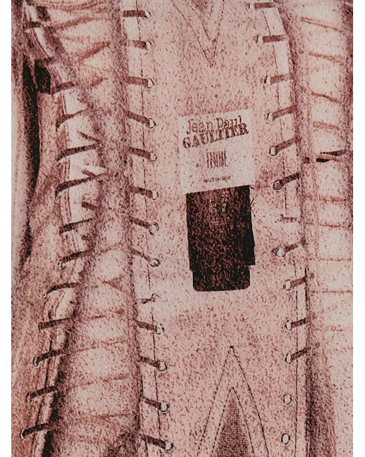 Jean Paul Gaultier Pink 'The Draped Trompe-L'Œil Corset' Dress
