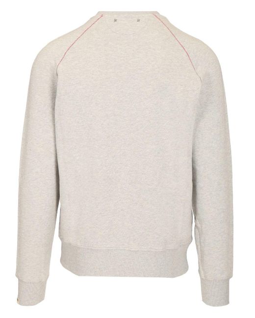 Golden Goose Deluxe Brand Gray Sweatshirt With Pocket for men