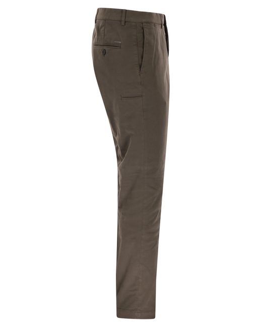 Peserico Gray Chino Trousers for men