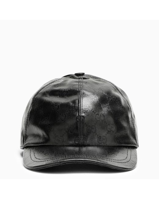 Gucci Black Hat With All-Over Logo for men