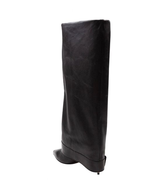 Balmain Black Anthem Calfskin Boots
