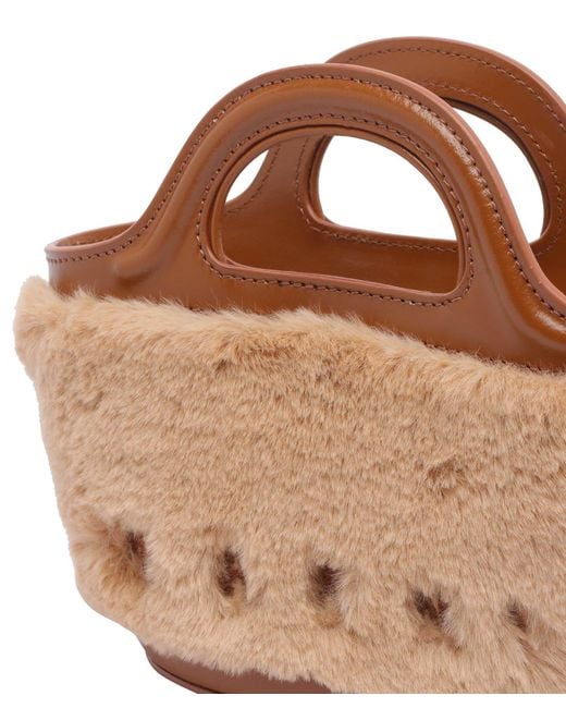 Marni Brown Tropicalia Handbag