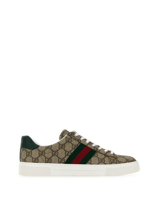Gucci Green Plastic Upper And Rubber Sole Sneaker