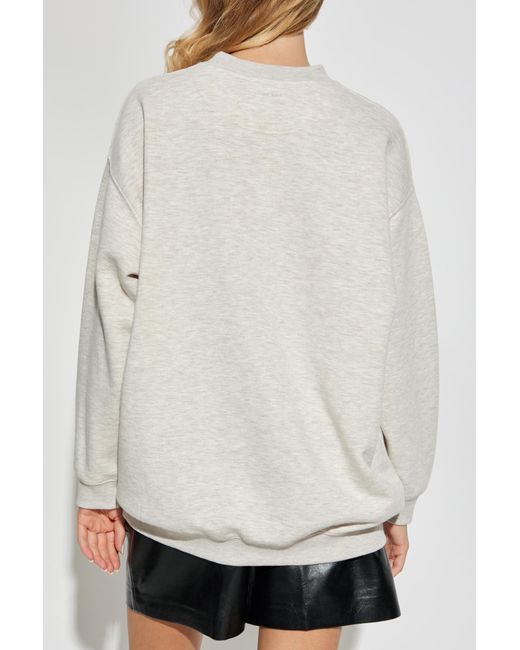 Anine Bing White Sweatshirt With Logo, '