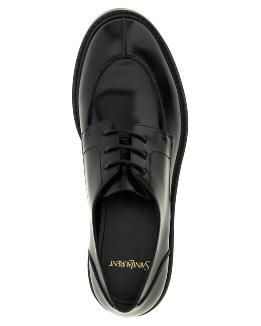 Saint Laurent Black 'Lino' Lace Up Shoes for men