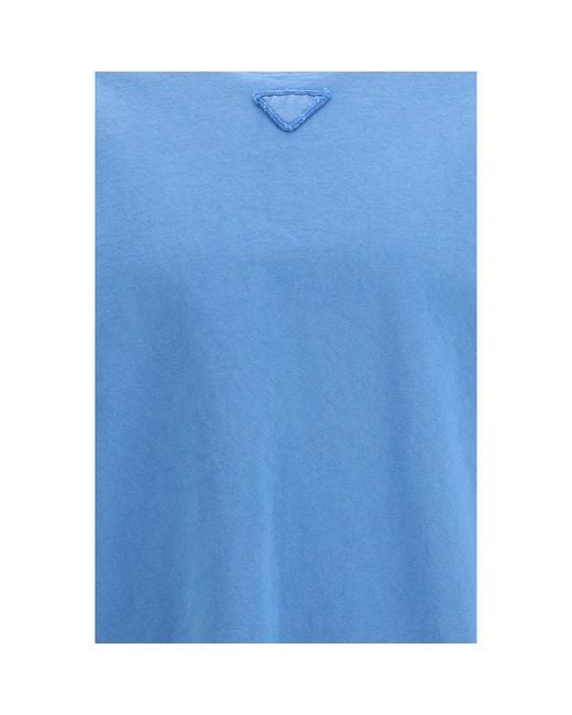 Prada Blue Cotton T for men