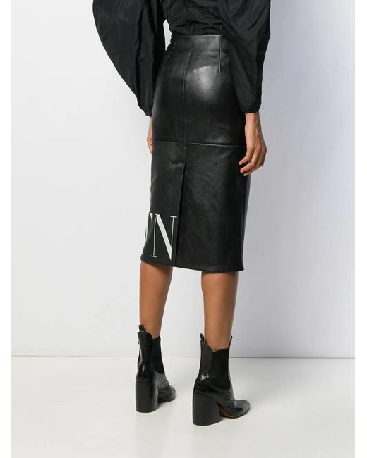 Valentino Black Midi Skirts