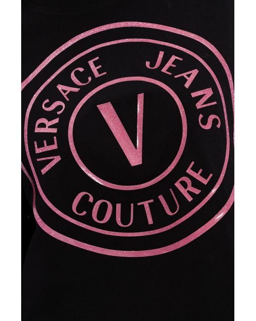 Versace Black Cotton T-shirt,