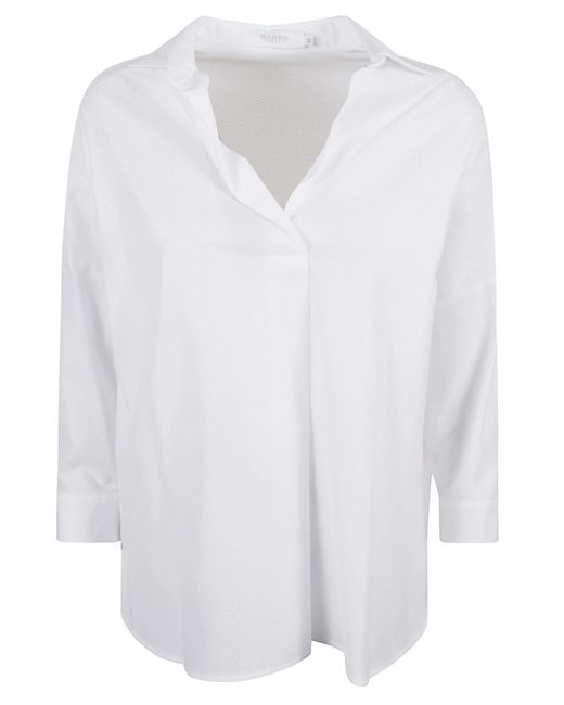 Barba Napoli White W/Neck Shirt