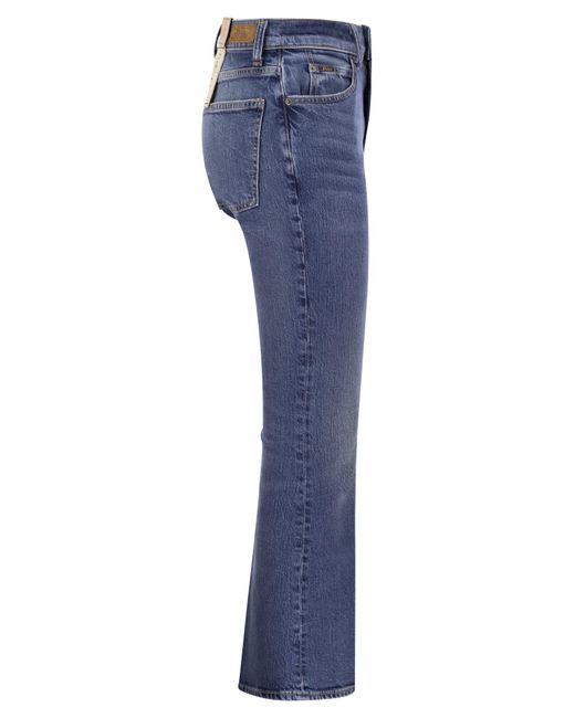 Ralph Lauren Blue Short And Flared Jeans