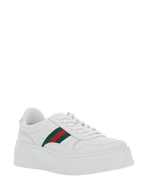 Gucci White Sneakers Leather Calf Trainers