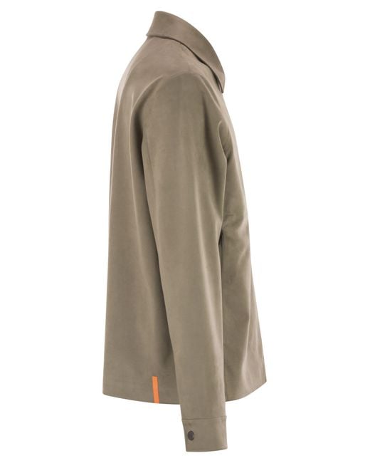 Rrd Green Eco Suede Jacket With Nubuck Effect for men
