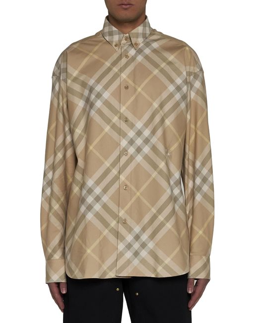Burberry Natural Shirts for men