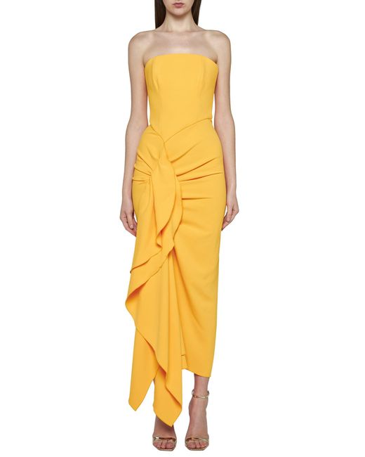 Solace London Yellow Dress