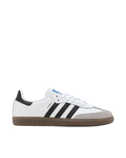 Adidas White Sneakers Samba Og Leather--Granite Trainers
