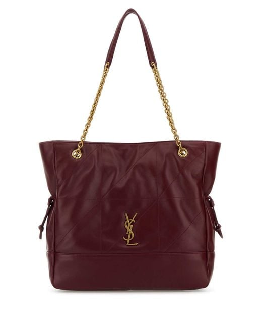 Saint Laurent Purple Grape Nappa Leather Jamie 4.3 Bucket Bag