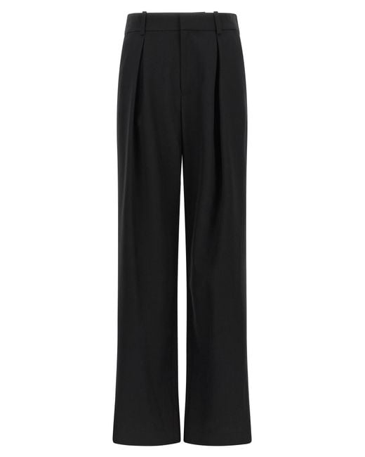 MM6 by Maison Margiela Black Polyester Casual Pants