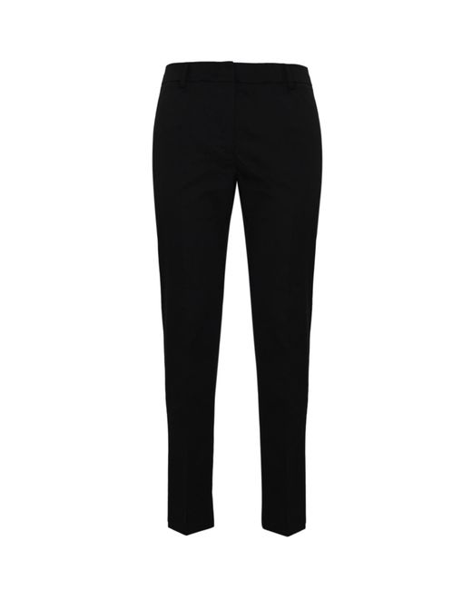 Weekend by Maxmara Black Cecco Stretch Cotton Trousers