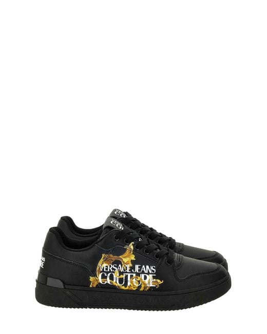 Versace Black Jeans Couture Sneakers for men
