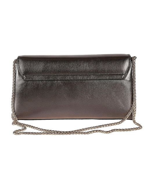 Furla Black Flap Chain Shoulder Bag