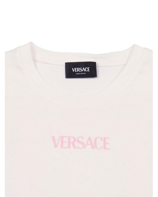 Versace Pink T-Shirt Cotton Short Sleeves
