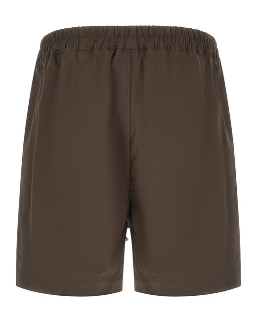 Rick Owens Brown Cotton Bermuda Shorts for men