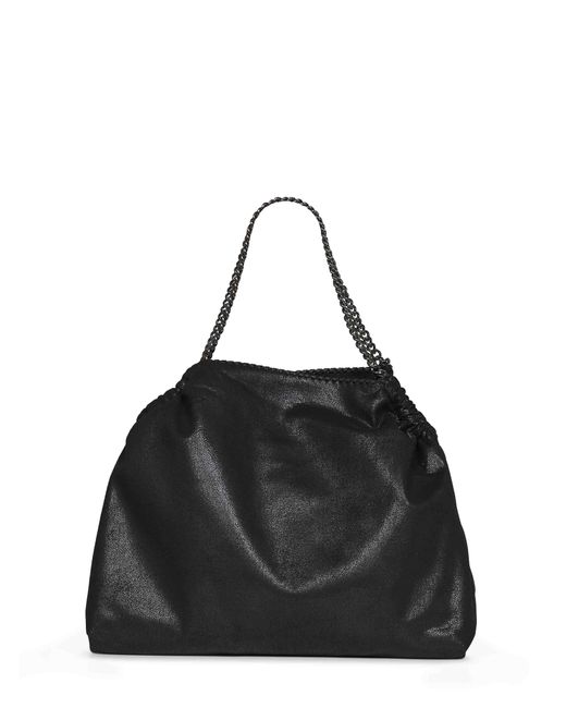 Stella McCartney Black Drawstring Tote Bag Falabella Polyester Handbags