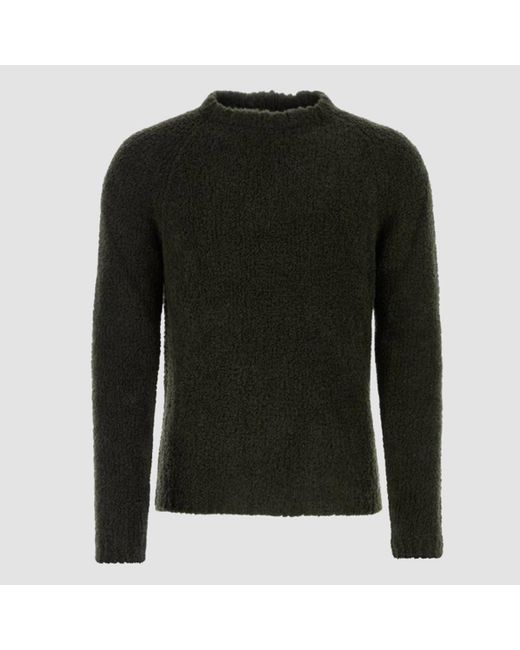 C P Company Green Black Wool Blend Sweater for men