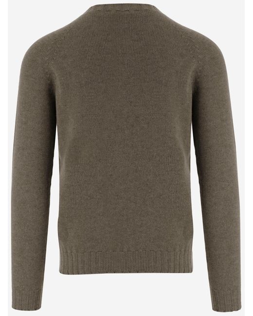 Tagliatore Green Cashmere Sweater for men