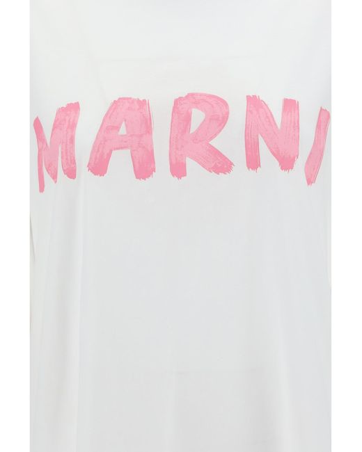 Marni Gray Logo T-Shirt