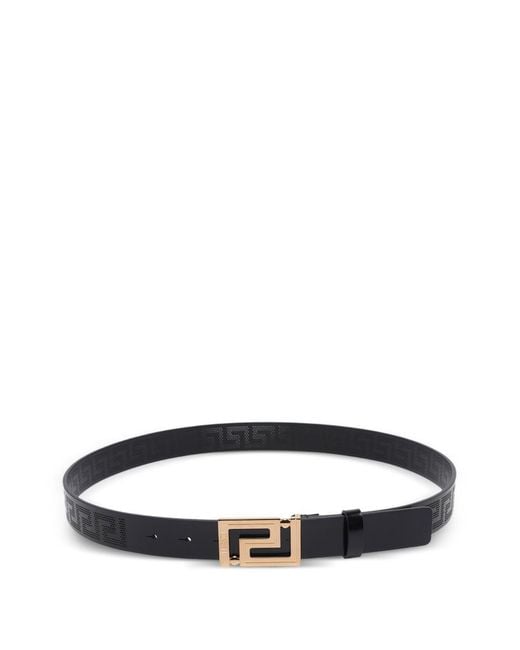 Versace White Belts Outside:Calf Leather