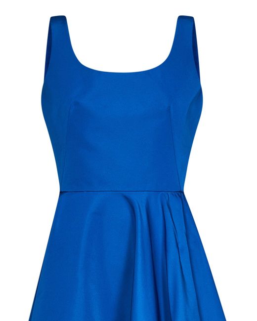Alexander McQueen Blue Midi Dress
