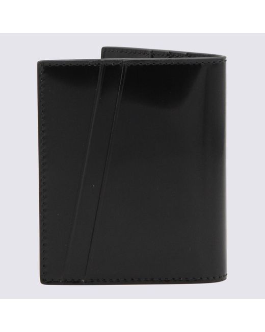 Ferragamo Black Leather Card Holder for men