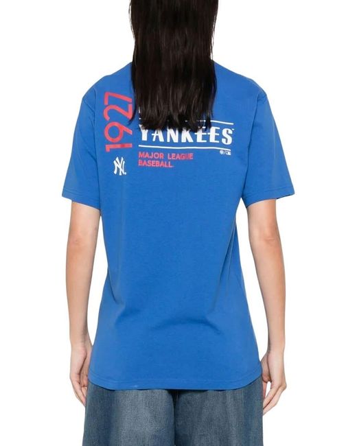 Sporty & Rich Blue Champions Crew-Neck T-Shirt