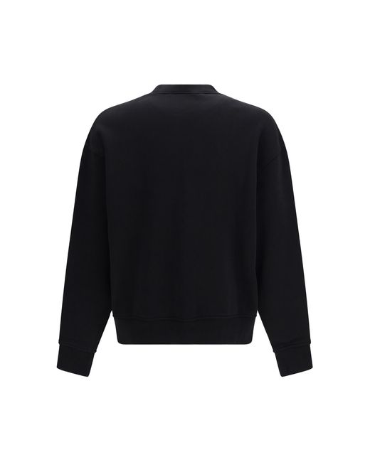 Palm Angels Black Bear Sweatshirt Cotton; Elastane Sweatshirts for men