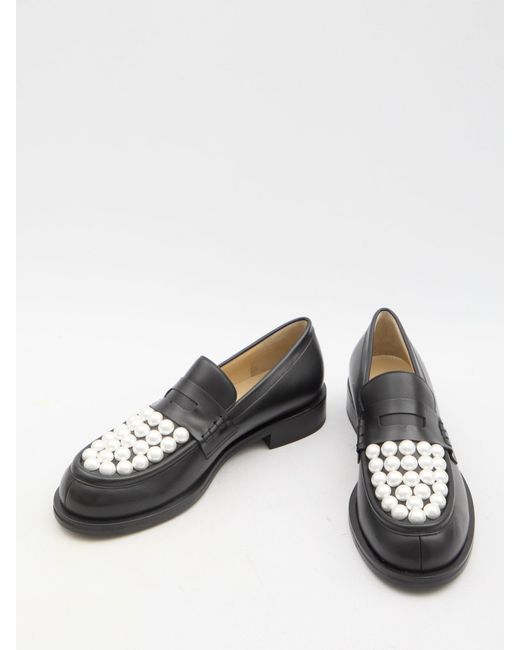 Mach &amp; Mach White Sirene Loafers